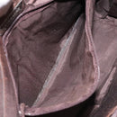 BURBERRY Nova Check Tote Bag Canvas Beige Silver Auth 125511-19