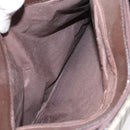 BURBERRY Nova Check Tote Bag Canvas Beige Silver Auth 125511-20