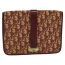 Christian Dior Trotter Canvas Shoulder Bag Red Auth 125514-1