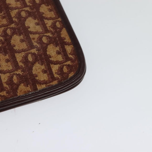 Christian Dior Trotter Canvas Shoulder Bag Red Auth 125514