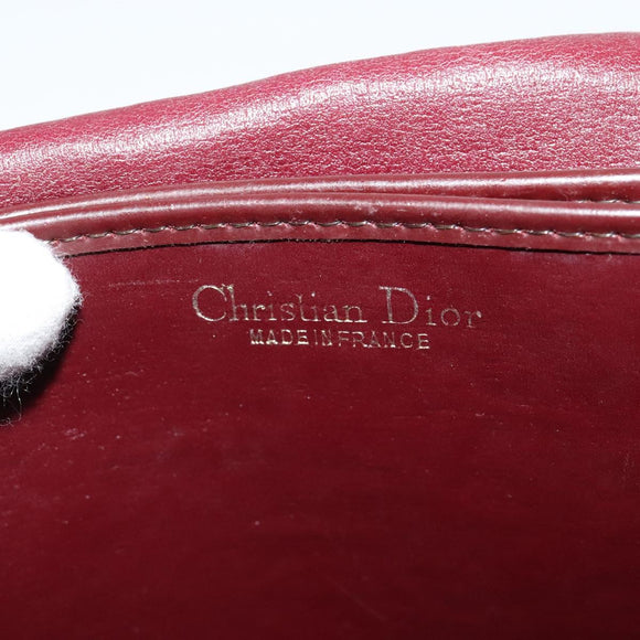 Christian Dior Trotter Canvas Shoulder Bag Red Auth 125514