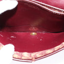 Christian Dior Trotter Canvas Shoulder Bag Red Auth 125514-15