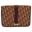 Christian Dior Trotter Canvas Shoulder Bag Red Auth 125514-2