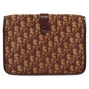 Christian Dior Trotter Canvas Shoulder Bag Red Auth 125514-2