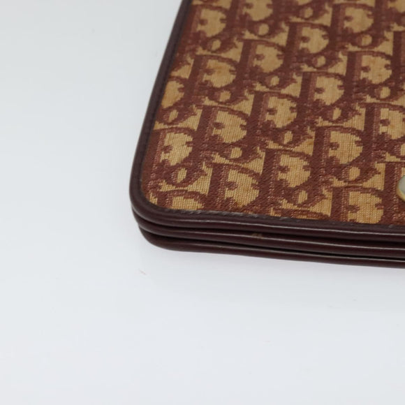 Christian Dior Trotter Canvas Shoulder Bag Red Auth 125514