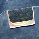GUCCI GG Supreme Sherry Line Clutch Bag PVC Navy Gold 89 01 030 Auth 125515-17
