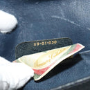 GUCCI GG Supreme Sherry Line Clutch Bag PVC Navy Gold 89 01 030 Auth 125515-12