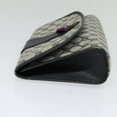 GUCCI GG Supreme Sherry Line Clutch Bag PVC Navy Gold 89 01 030 Auth 125515-3