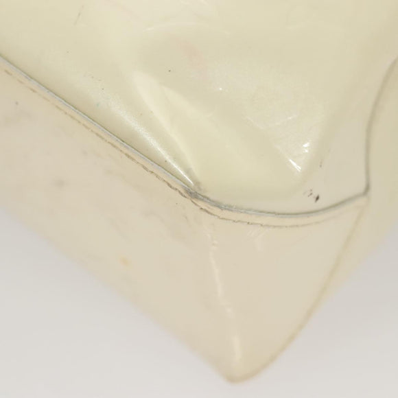 LOUIS VUITTON Monogram Vernis Reade PM Hand Bag Perle M91336 LV Auth 125524