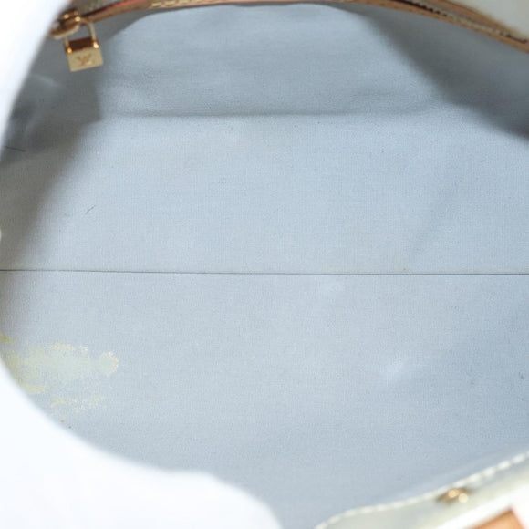 LOUIS VUITTON Monogram Vernis Reade PM Hand Bag Perle M91336 LV Auth 125524