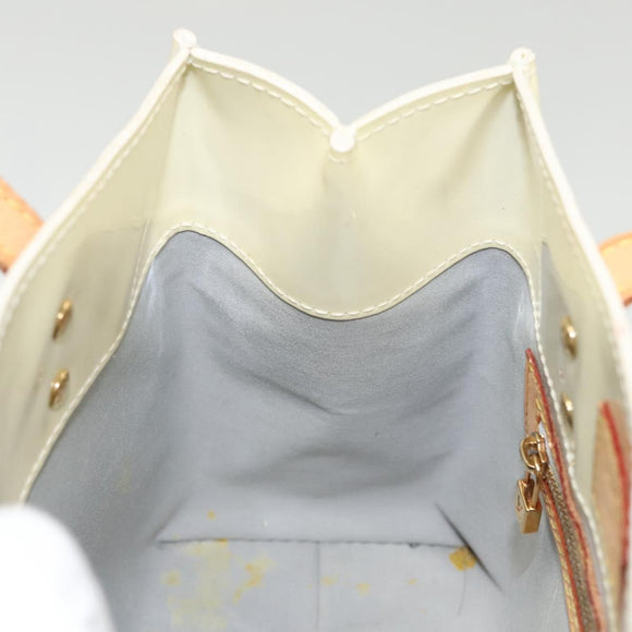LOUIS VUITTON Monogram Vernis Reade PM Hand Bag Perle M91336 LV Auth 125524