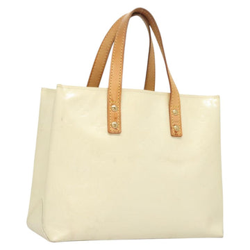 LOUIS VUITTON Monogram Vernis Reade PM Hand Bag Perle M91336 LV Auth 125524