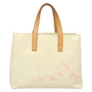 LOUIS VUITTON Monogram Vernis Reade PM Hand Bag Perle M91336 LV Auth 125524-2