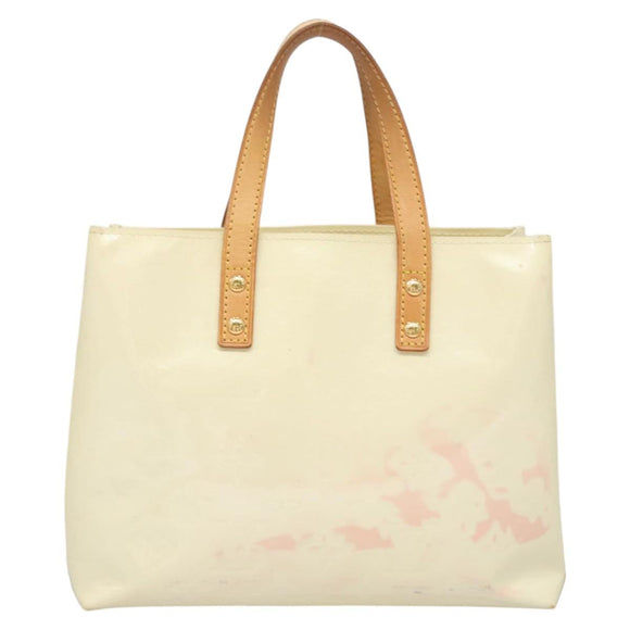LOUIS VUITTON Monogram Vernis Reade PM Hand Bag Perle M91336 LV Auth 125524
