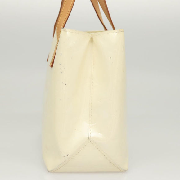 LOUIS VUITTON Monogram Vernis Reade PM Hand Bag Perle M91336 LV Auth 125524