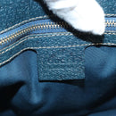 GUCCI Horsebit Hand Bag Canvas Beige Gold 145761 Auth 125532-17