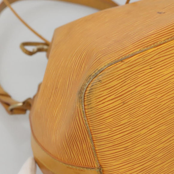LOUIS VUITTON Epi Petit Noe Shoulder Bag Yellow M44109 LV Auth 125533