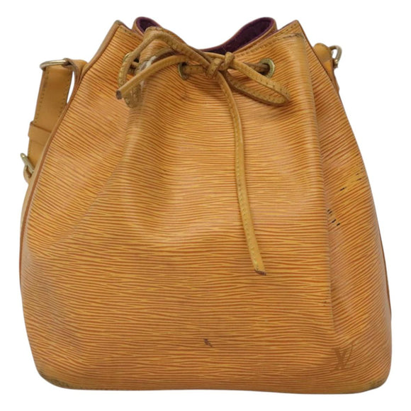 LOUIS VUITTON Epi Petit Noe Shoulder Bag Yellow M44109 LV Auth 125533