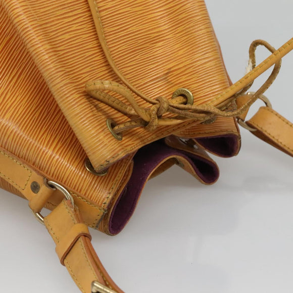 LOUIS VUITTON Epi Petit Noe Shoulder Bag Yellow M44109 LV Auth 125533