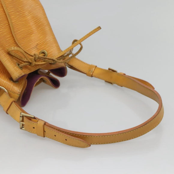 LOUIS VUITTON Epi Petit Noe Shoulder Bag Yellow M44109 LV Auth 125533