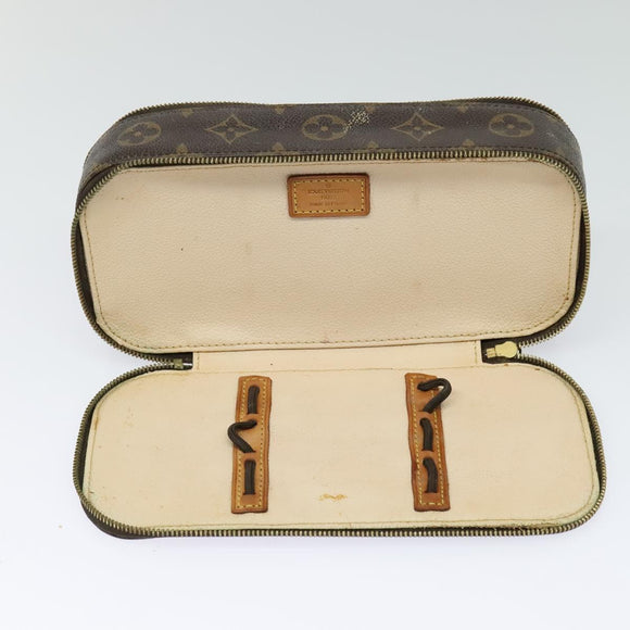 LOUIS VUITTON Monogram Trousse Brush MG Cosmetic Pouch M47505 LV Auth 125537