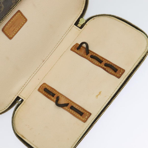 LOUIS VUITTON Monogram Trousse Brush MG Cosmetic Pouch M47505 LV Auth 125537