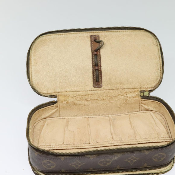 LOUIS VUITTON Monogram Trousse Brush MG Cosmetic Pouch M47505 LV Auth 125537