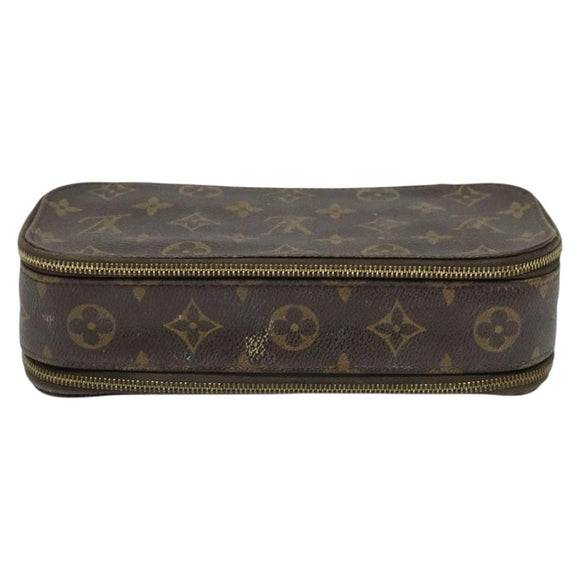 LOUIS VUITTON Monogram Trousse Brush MG Cosmetic Pouch M47505 LV Auth 125537