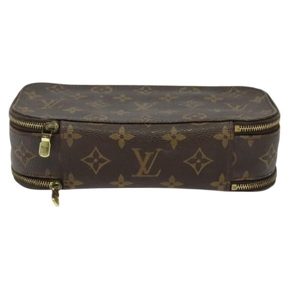 LOUIS VUITTON Monogram Trousse Brush MG Cosmetic Pouch M47505 LV Auth 125537