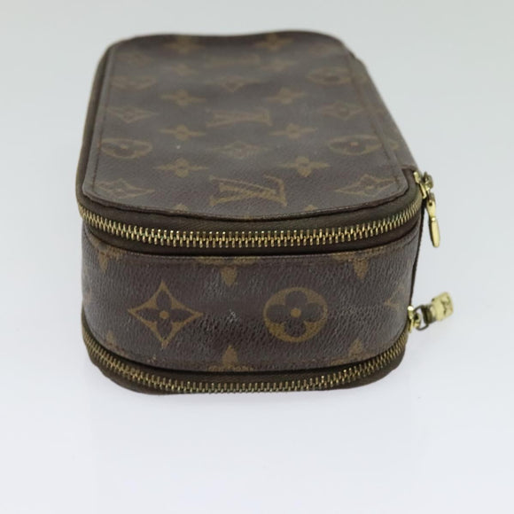 LOUIS VUITTON Monogram Trousse Brush MG Cosmetic Pouch M47505 LV Auth 125537