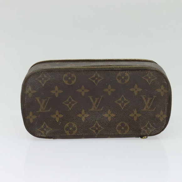 LOUIS VUITTON Monogram Trousse Brush MG Cosmetic Pouch M47505 LV Auth 125537