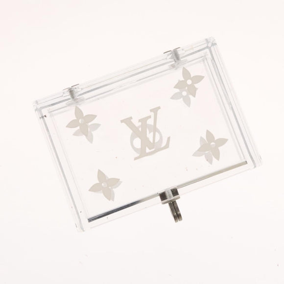 LOUIS VUITTON Clear Dice Set plastic Clear LV Auth 125558