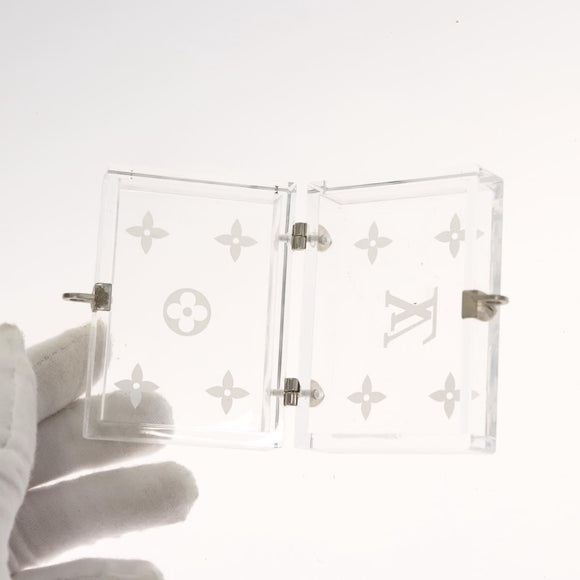 LOUIS VUITTON Clear Dice Set plastic Clear LV Auth 125558