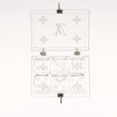 LOUIS VUITTON Clear Dice Set plastic Clear LV Auth 125558-13