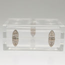 LOUIS VUITTON Clear Dice Set plastic Clear LV Auth 125558-7