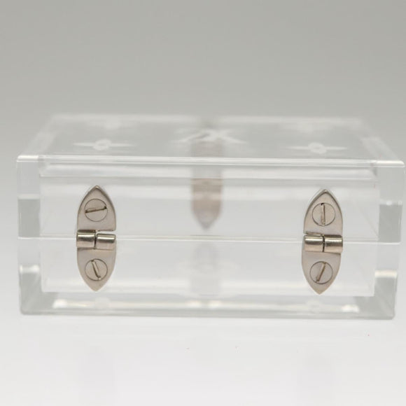 LOUIS VUITTON Clear Dice Set plastic Clear LV Auth 125558