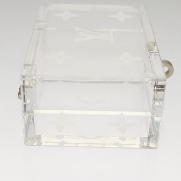 LOUIS VUITTON Clear Dice Set plastic Clear LV Auth 125558