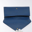 LOUIS VUITTON Epi Art Deco Clutch Bag Blue M52635 LV Auth 125561-8