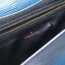 LOUIS VUITTON Epi Art Deco Clutch Bag Blue M52635 LV Auth 125561-9