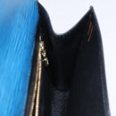 LOUIS VUITTON Epi Art Deco Clutch Bag Blue M52635 LV Auth 125561-17