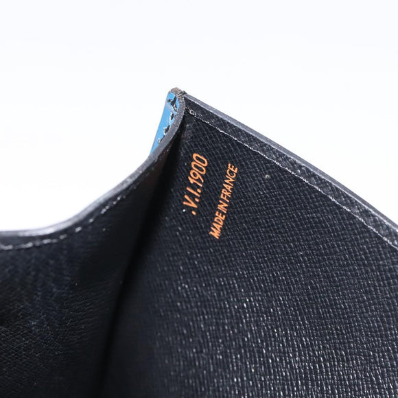 LOUIS VUITTON Epi Art Deco Clutch Bag Blue M52635 LV Auth 125561