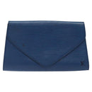 LOUIS VUITTON Epi Art Deco Clutch Bag Blue M52635 LV Auth 125561-13