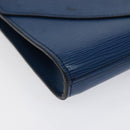 LOUIS VUITTON Epi Art Deco Clutch Bag Blue M52635 LV Auth 125561-14
