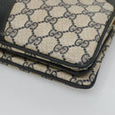 GUCCI GG Supreme Sherry Line Shoulder Bag PVC Navy Gold 49 02 029 Auth 125566-8