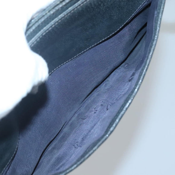 GUCCI GG Supreme Sherry Line Shoulder Bag PVC Navy Gold 49 02 029 Auth 125566