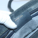 GUCCI GG Supreme Sherry Line Shoulder Bag PVC Navy Gold 49 02 029 Auth 125566-12