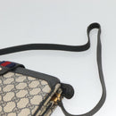 GUCCI GG Supreme Sherry Line Shoulder Bag PVC Navy Gold 49 02 029 Auth 125566-14