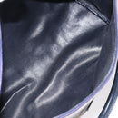 Christian Dior Trotter Canvas Hand Bag Navy Gold Auth 125570-12