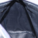 Christian Dior Trotter Canvas Hand Bag Navy Gold Auth 125570-18