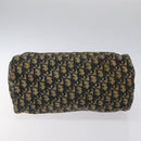 Christian Dior Trotter Canvas Hand Bag Navy Gold Auth 125570-5